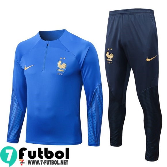 KIT: Chandal Futbol Francia azul Hombre 22 23 TG335