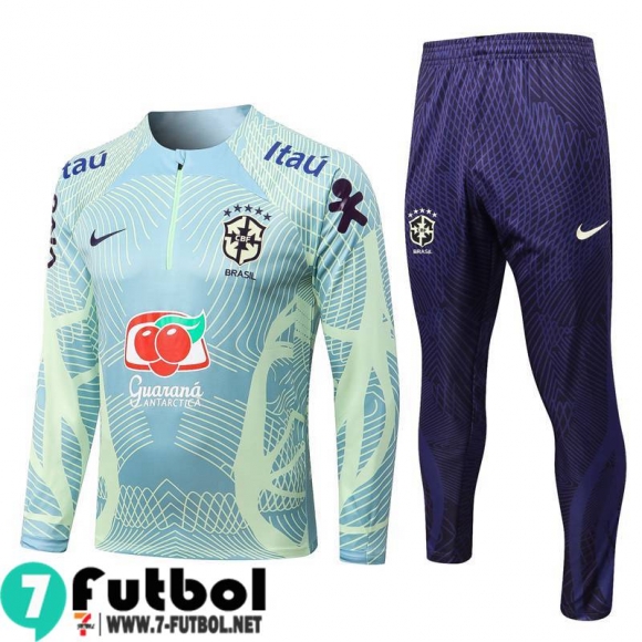 KIT: Chandal Futbol Bresil verde Hombre 22 23 TG339