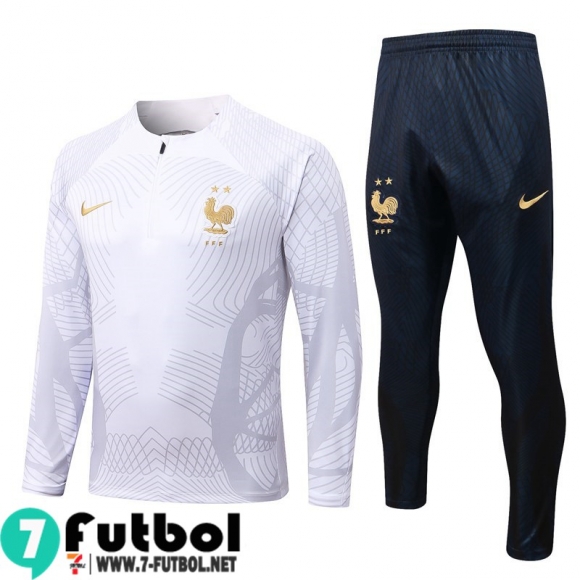 KIT: Chandal Futbol Francia Blanco Hombre 22 23 TG342