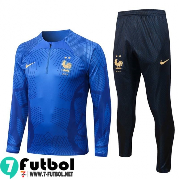 KIT: Chandal Futbol Francia azul Hombre 22 23 TG344