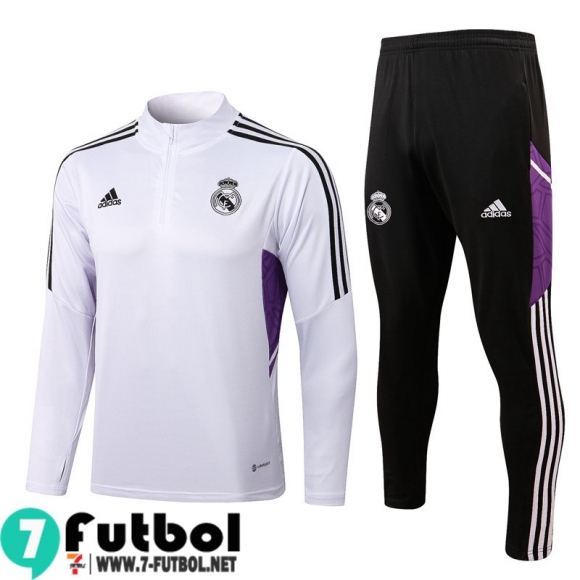 KIT: Chandal Futbol Real Madrid Blanco Hombre 22 23 TG357