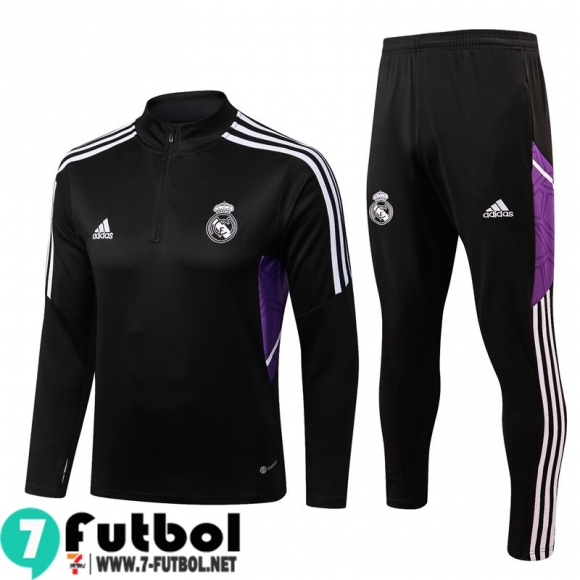 KIT: Chandal Futbol Real Madrid negro Hombre 22 23 TG358