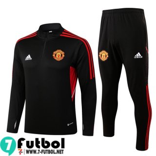 KIT: Chandal Futbol Manchester United negro Hombre 22 23 TG359