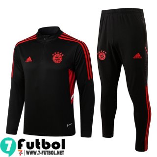 KIT: Chandal Futbol Bayern Munich negro Hombre 22 23 TG360