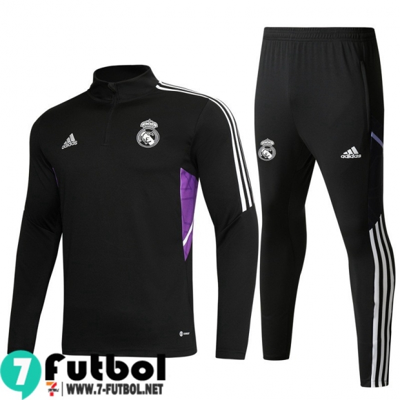 KIT: Chandal Futbol Real Madrid negro Hombre 22 23 TG367