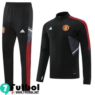 KIT: Chandal Futbol Manchester United negro Hombre 22 23 TG378