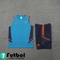 Chandal Futbol Sin Mangas Manchester United azul Hombre 22 23 TG387