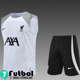 Chandal Futbol Sin Mangas Liverpool Blanco Hombre 22 23 TG399