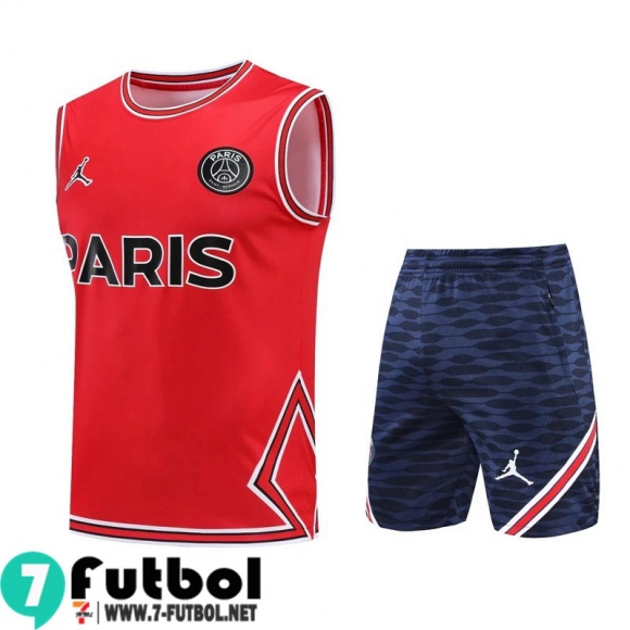 Chandal Futbol Sin Mangas PSG rojo Hombre 22 23 TG404