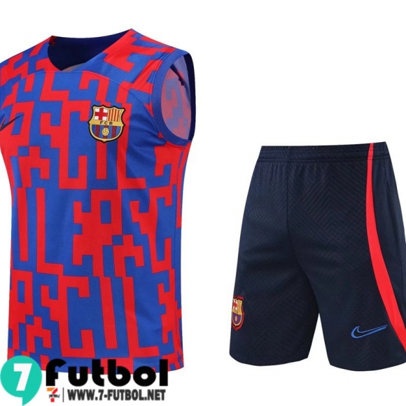 Chandal Futbol Sin Mangas Barcelona rojo azul Hombre 22 23 TG406