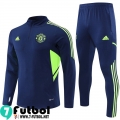 KIT: Chandal Futbol Manchester United azul Hombre 22 23 TG318