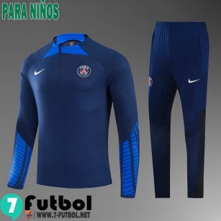 KIT: Chandal Futbol PSG azul Ninos 22 23 TK341