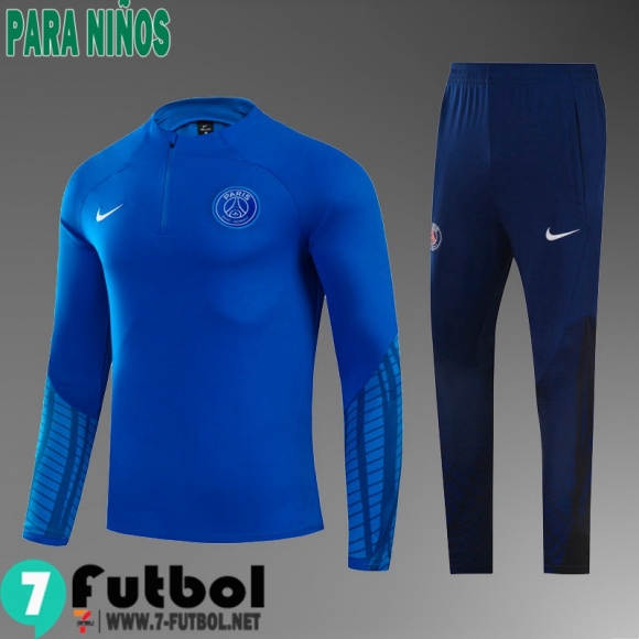 KIT: Chandal Futbol PSG azul Ninos 22 23 TK342