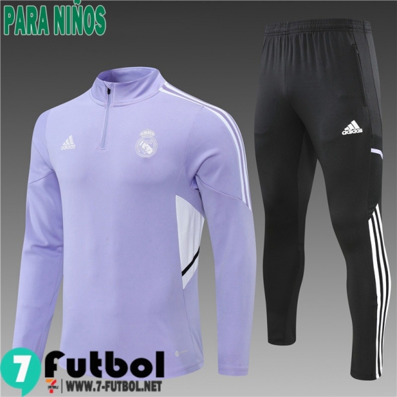 KIT: Chandal Futbol Real Madrid Violeta Ninos 22 23 TK312