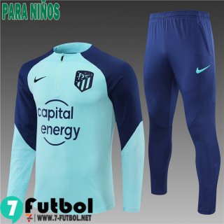 KIT: Chandal Futbol Atletico Madrid azul Ninos 22 23 TK314