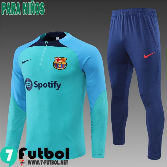 KIT: Chandal Futbol Barcelona azul Ninos 22 23 TK318