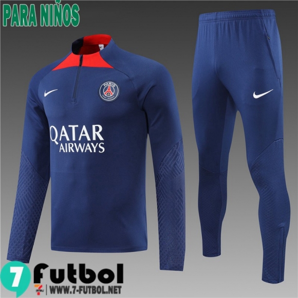 KIT: Chandal Futbol PSG azul Ninos 22 23 TK330