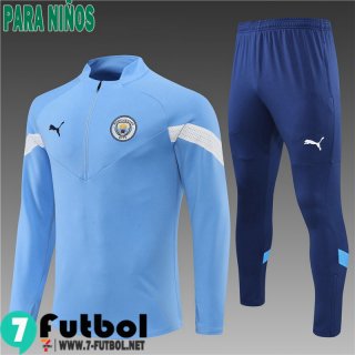 KIT: Chandal Futbol Manchester City azul Ninos 22 23 TK337