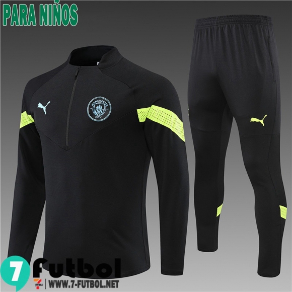 KIT: Chandal Futbol Manchester City negro Ninos 22 23 TK338