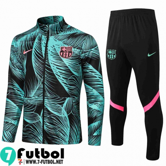 Chaquetas Futbol Barcelone verde Hombre 2021 2022 JK120