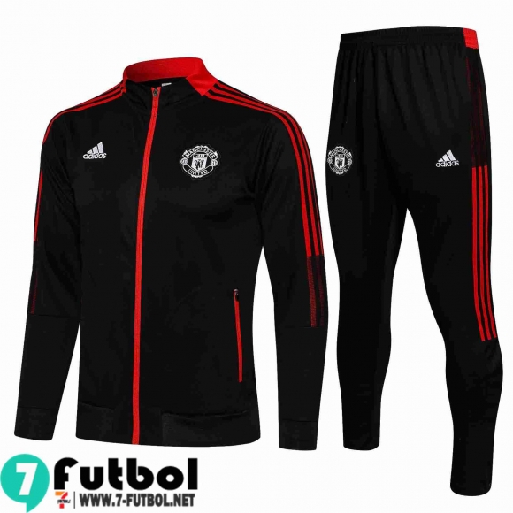 Chaquetas Futbol Manchester United negro Hombre 2021 2022 JK121