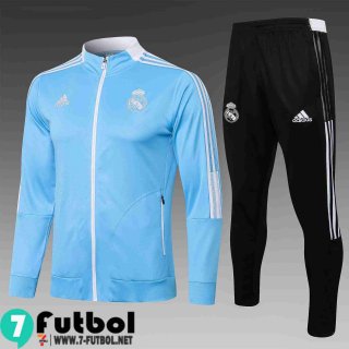 Chaquetas Futbol Real Madrid azul Hombre 2021 2022 JK123