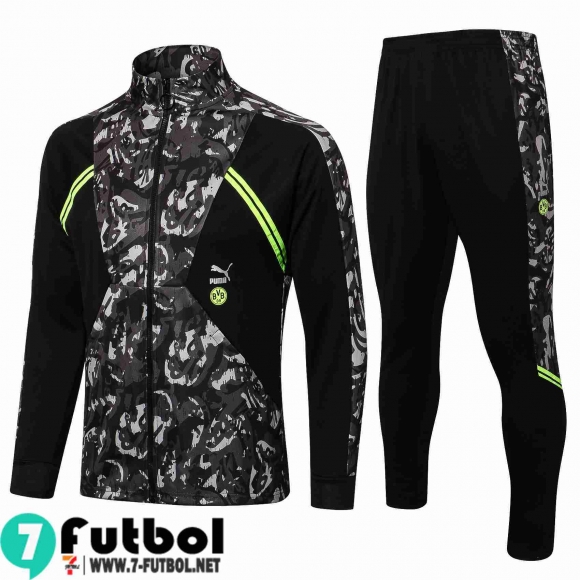 Chaquetas Futbol Dortmund BVB negro Hombre 2021 2022 JK127