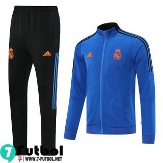 Chaquetas Futbol Real Madrid azul Hombre 2021 2022 JK128