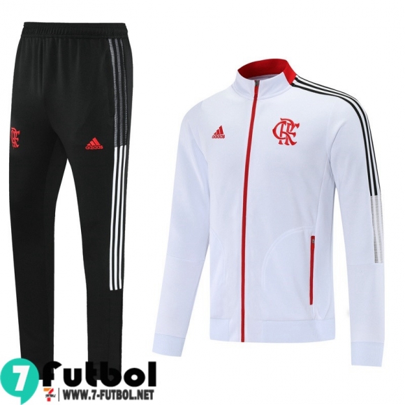 Chaquetas Futbol Flamenco blanco Hombre 2021 2022 JK131