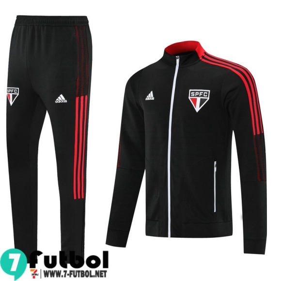 Chaquetas Futbol Sao Paulo negro Hombre 2021 2022 JK132