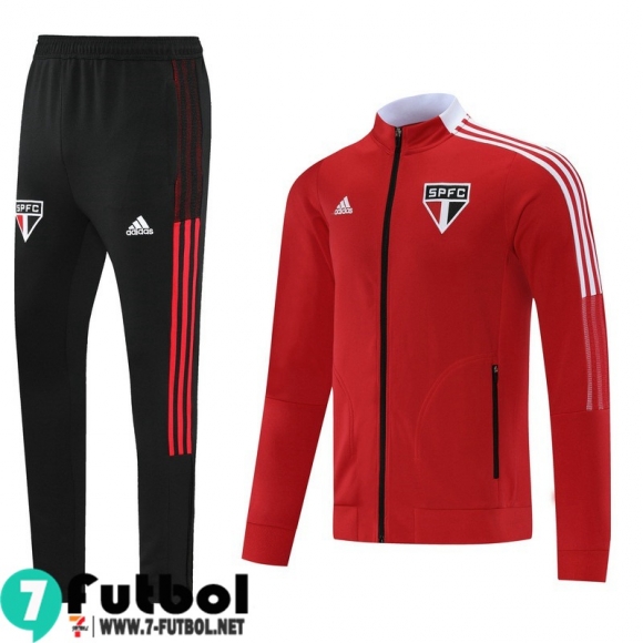 Chaquetas Futbol Sao Paulo rojo Hombre 2021 2022 JK133