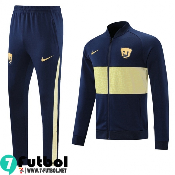 Chaquetas Futbol Pumas UNAM azul Hombre 2021 2022 JK135