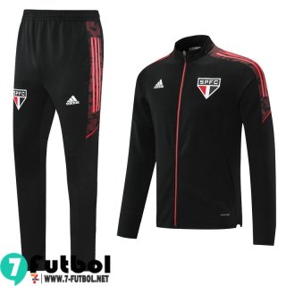 Chaquetas Futbol Sao Paulo negro Hombre 2021 2022 JK136