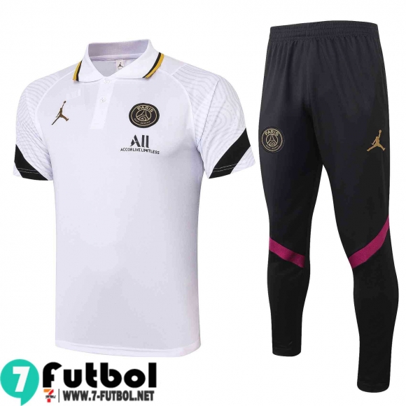 Polo Futbol PSG blanco Hombre 2021 2022 PL117