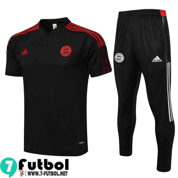 Polo Futbol Bayern Munich negro Hombre 2021 2022 PL142