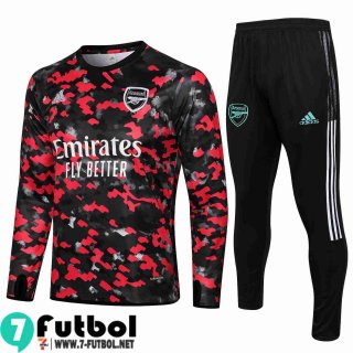 Chandal Futbol Arsenal Rojo negro Hombre 2021 2022 TG107