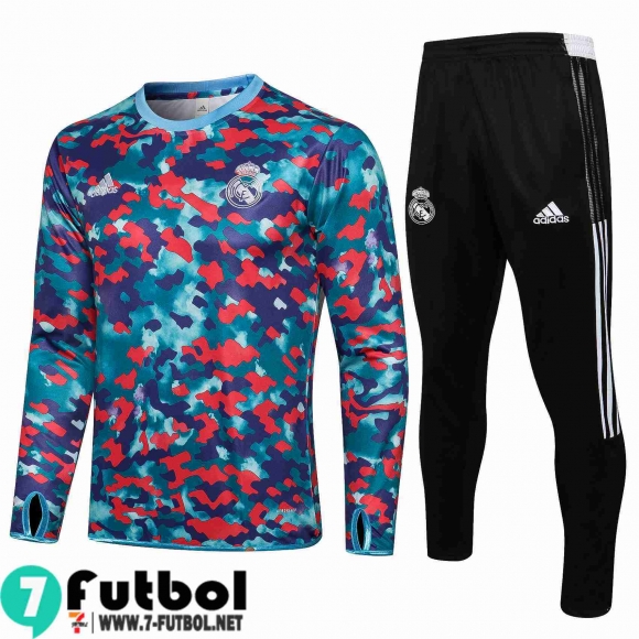 Chandal Futbol Real Madrid azul rojo Hombre 2021 2022 TG108