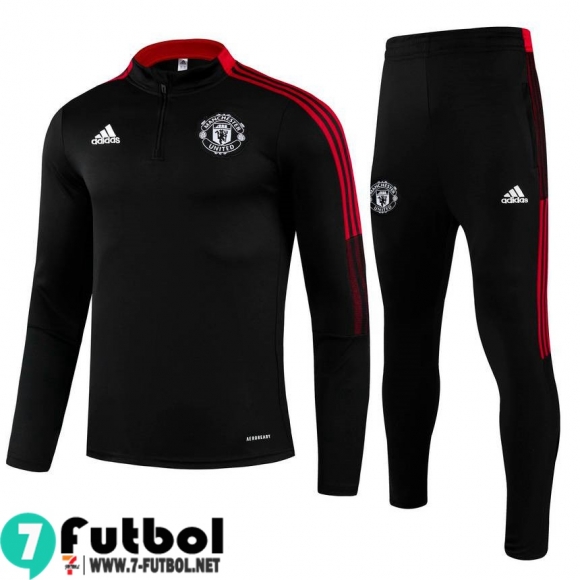 Chandal Futbol Manchester United negro Hombre 2021 2022 TG89