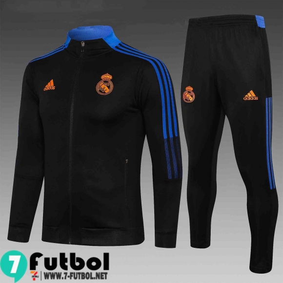 Chaquetas Futbol Real Madrid negro Enfant 2021 2022 TK57