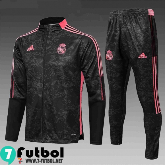 Chaquetas Futbol Real Madrid negro Enfant 2021 2022 TK60