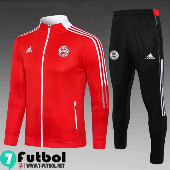 Chaquetas Futbol Bayern Munich rojo Enfant 2021 2022 TK65