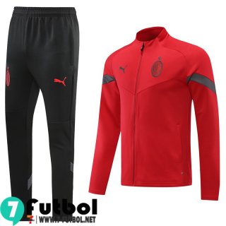 KIT: Chaquetas AC Milan Rojo Hombre 2022 2023 JK510