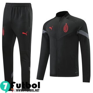 KIT: Chaquetas AC Milan negro Hombre 2022 2023 JK511