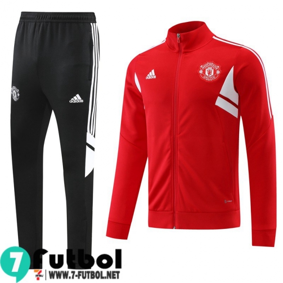 KIT: Chaquetas Manchester United Rojo Hombre 2022 2023 JK516