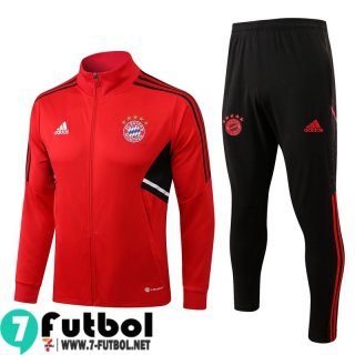 KIT: Chaquetas Bayern Munich Rojo Hombre 2022 2023 JK521
