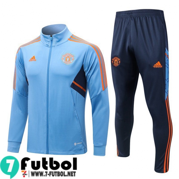 KIT: Chaquetas Manchester United azul claro Hombre 2022 2023 JK530 KIT: Chaquetas Manchester United azul claro Hombre 2022 2023 JK530