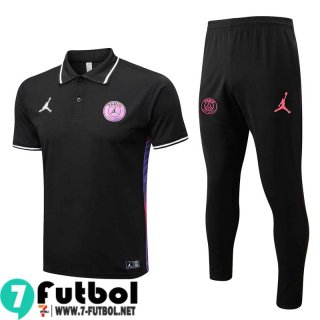 KIT: Polo Futbol PSG Paris negro Hombre 2022 2023 PL609