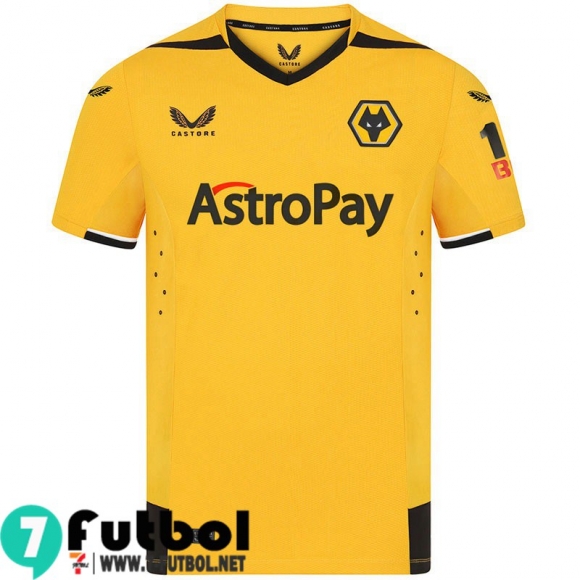 Camiseta Futbol Wolverhampton Wanderers Primera Hombre 2022 2023