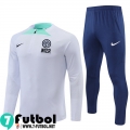 KIT: Chandal Futbol Inter Milan Blanco, Blanca Hombre 2022 2023 TG415