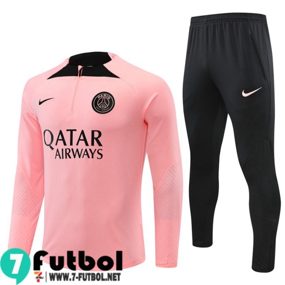 KIT: Chandal Futbol PSG Paris rosado Hombre 2022 2023 TG419